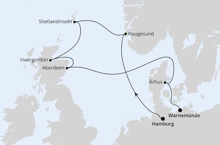 Impressionn zu Sommer 2024 - AIDAdiva - Norwegen, Schottland & Dänemark