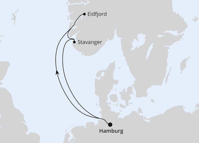 Impressionn zu Sommer 2024 Besttarif - AIDAperla - Kurzreise nach Stavanger