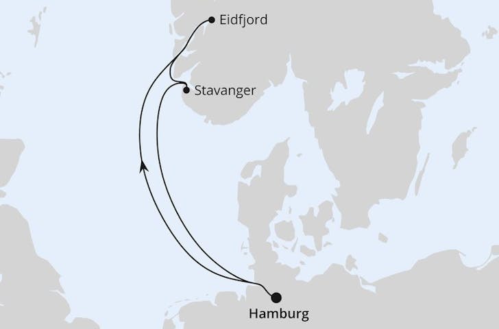 Impressionn zu Sommer 2024 - AIDAperla - Kurzreise nach Stavanger
