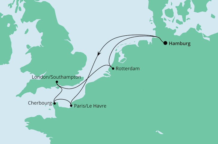 Impressionn zu AIDAnova oder AIDAprima - Metropolen ab Hamburg unter € 1.000,-