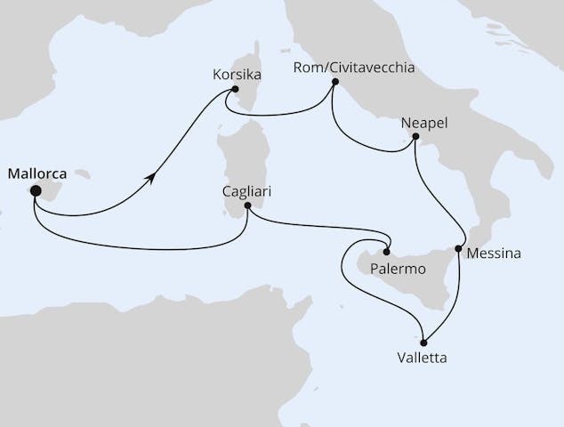 Impressionn zu Sommer 2024 Besttarif - AIDAstella - Italien & Mittelmeerinseln