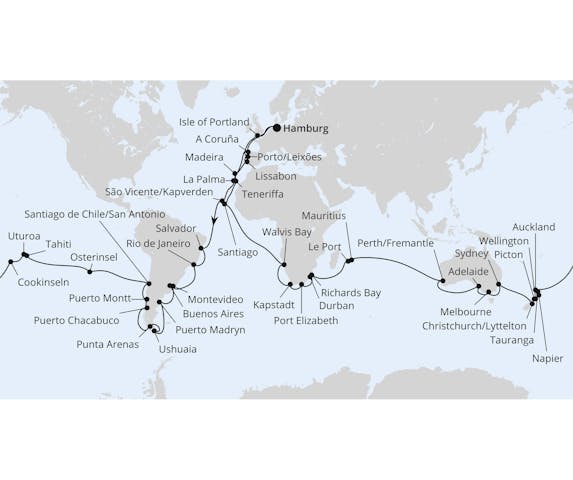 Impressionn zu AIDA Weltreise 2024 - AIDAsol - Auf ins größte Abenteuer