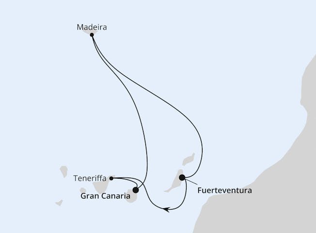 Impressionn zu AIDA Winteropening - AIDAblu - Kanarische Inselwelt & Madeira