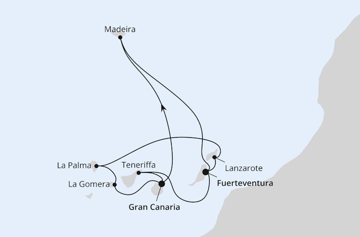 Impressionn zu AIDA Winter 2024/25 - AIDAblu - Große Kanaren-Rundreise & Madeira