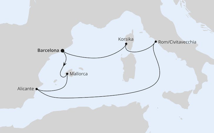 Impressionn zu Ostern 2025 - AIDAprima - Osterreise durchs Mittelmeer