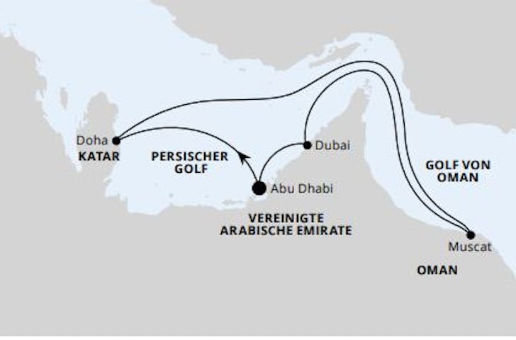 Impressionn zu AIDA Winter 2024/25 - AIDAprima - Orient mit Oman ab Abu Dhabi