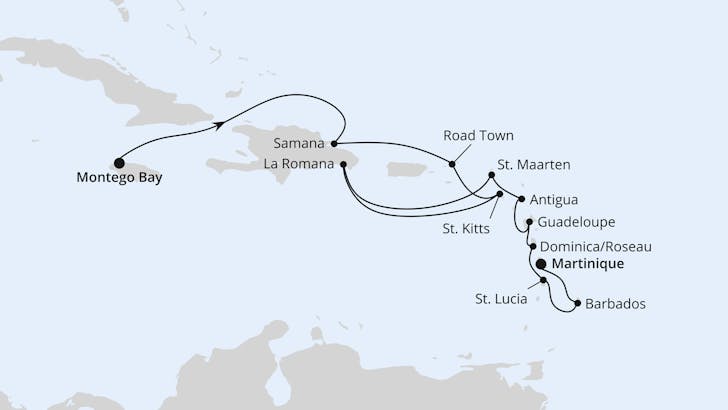 Impressionn zu AIDA Winter 2024/25 - AIDAbella - Karibik mit Kleinen Antillen