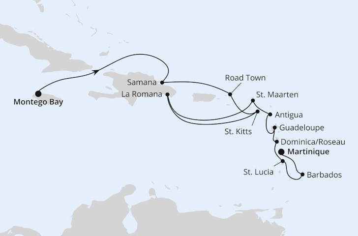 Impressionn zu AIDA Winter 2024/25 - AIDAbella - Karibik mit Kleinen Antillen