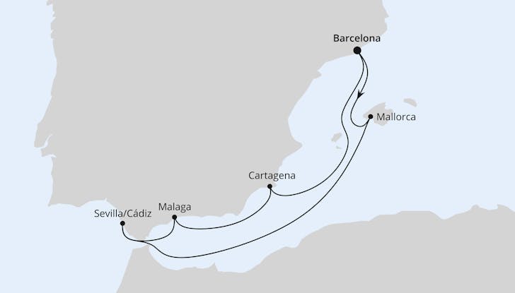 Impressionn zu AIDA Winter 2024/25 - AIDAprima - Spanische Mittelmeerküste
