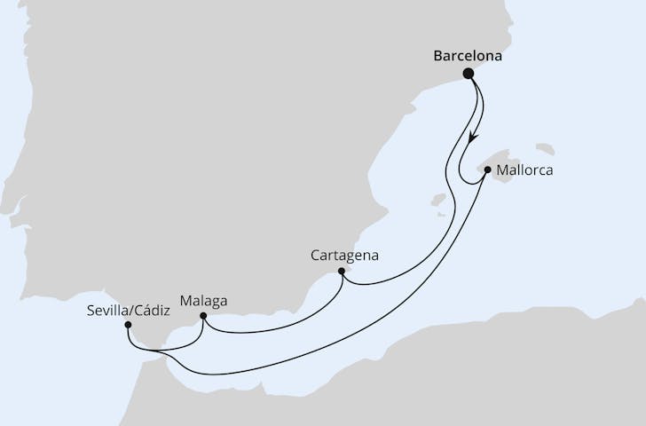 Impressionn zu Sommer 2025 - AIDAprima - Spanische Mittelmeerküste