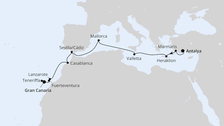 Impressionn zu AIDA Fernweh Special inkl. Bordguthaben - AIDAblu - Von Antalya nach Gran Canaria