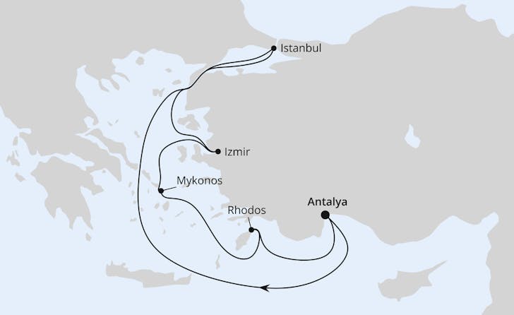 Impressionn zu AIDA Winter 2024/25 Besttarif - AIDAblu - Östliches Mittelmeer mit Istanbul