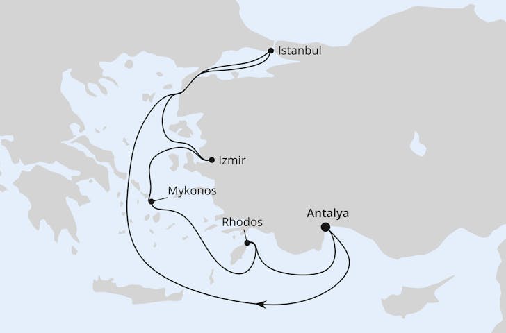 Impressionn zu AIDA Winter 2024/25 - AIDAblu - Östliches Mittelmeer mit Istanbul oder Ägypten