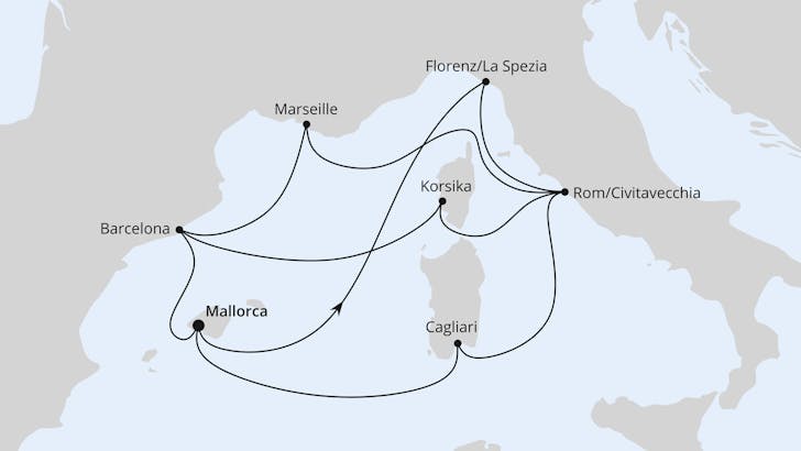 Impressionn zu Sommerferien 2024 - AIDAcosma - Große Mittelmeerreise