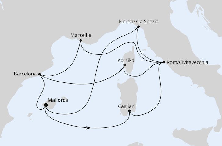 Impressionn zu Sommer 2024 Besttarif - AIDAcosma - Große Mittelmeerreise