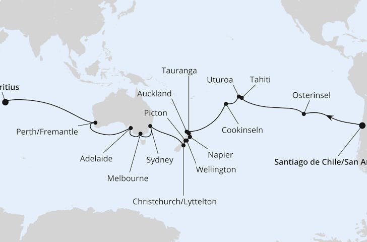 Impressionn zu AIDAsol - Teilstrecke 2: Von Chile nach Mauritius
