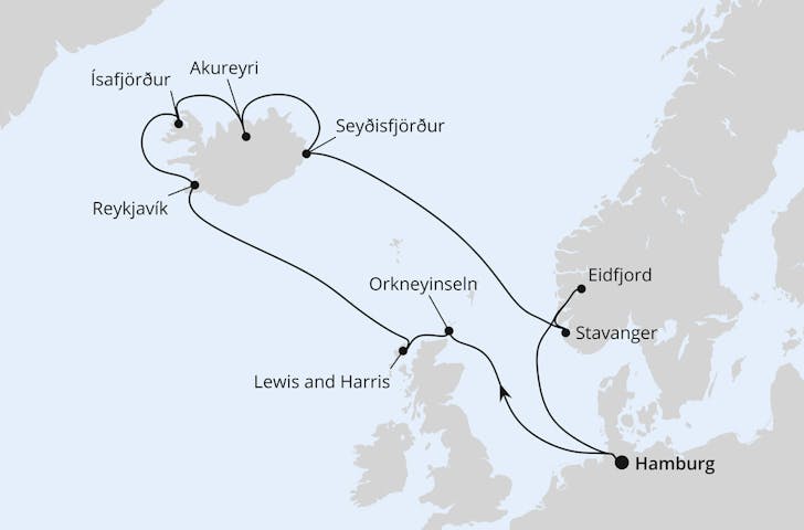 Impressionn zu Sommer 2024 - AIDAsol - Island, Großbritannien & Norwegen