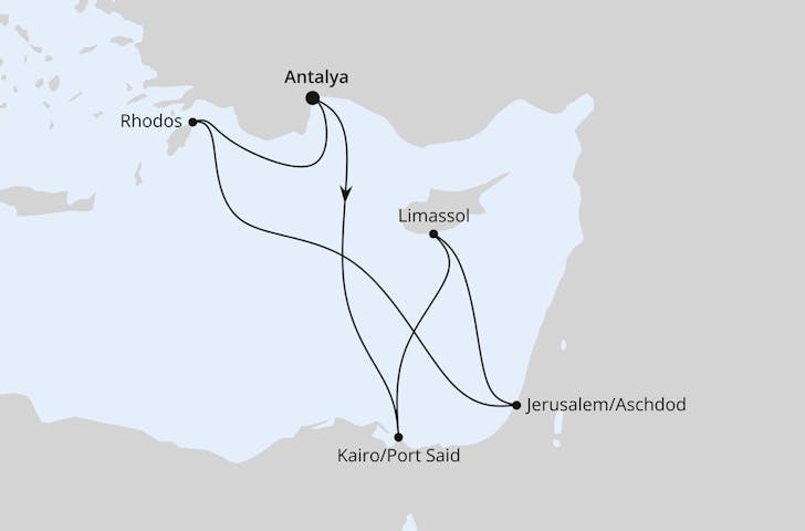 Impressionn zu AIDA Winter 2024/25 - AIDAblu - Östliches Mittelmeer mit Ägypten