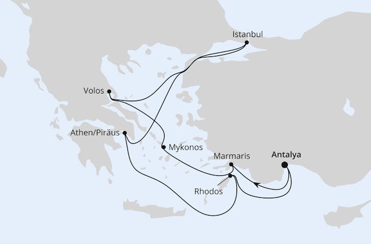 Impressionn zu Sommer 2025 - AIDAstella - Östliches Mittelmeer mit Ägypten oder Istanbul