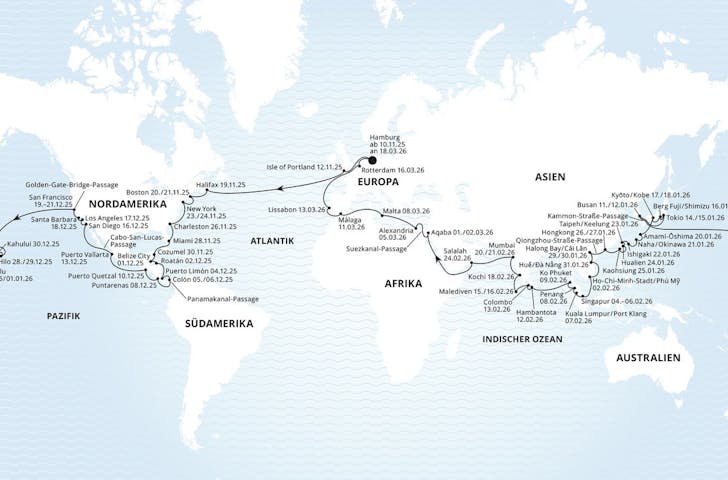 Impressionn zu AIDA Weltreise 2025 - AIDAdiva