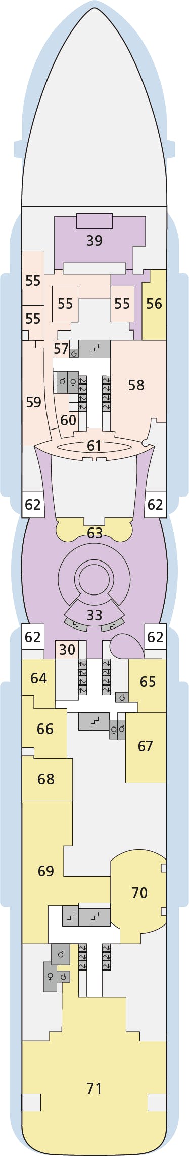 AIDAcosma - AIDA Cruises - Deck 6 (Deck 6)