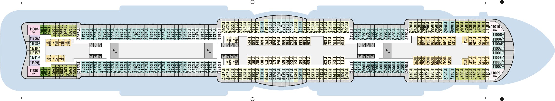 AIDAcosma - AIDA Cruises - Deck 11 (Deck 11)