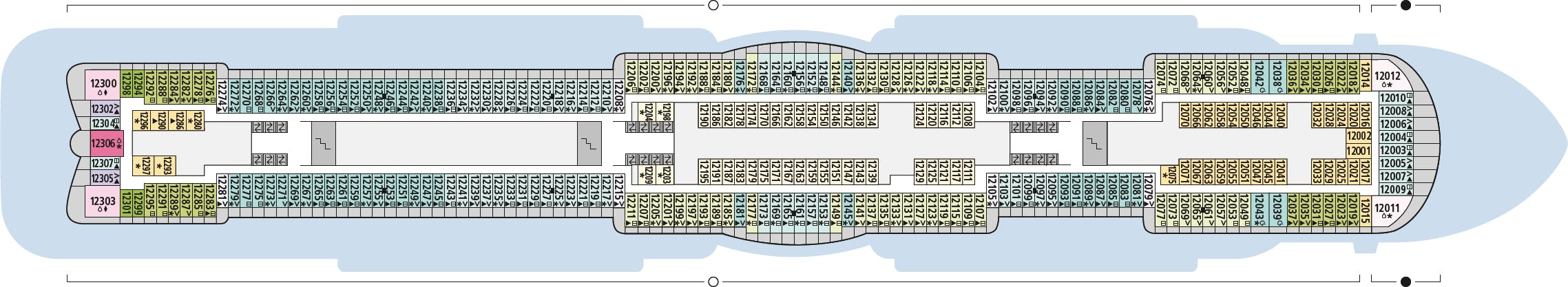 AIDAcosma - AIDA Cruises - Deck 12 (Deck 12)