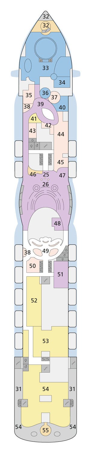 AIDAprima - AIDA Cruises - Deck 7 (Deck 7)