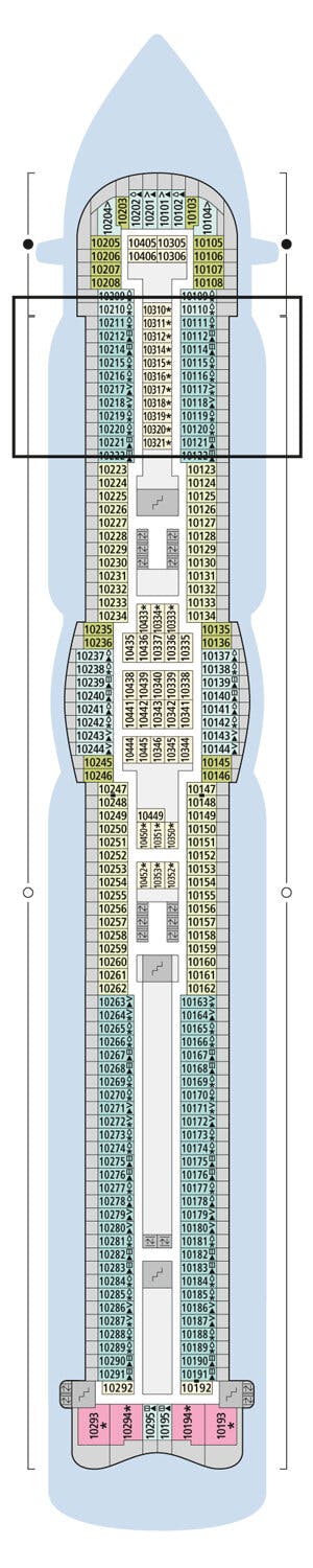 AIDAprima - AIDA Cruises - Deck 10 (Deck 10)