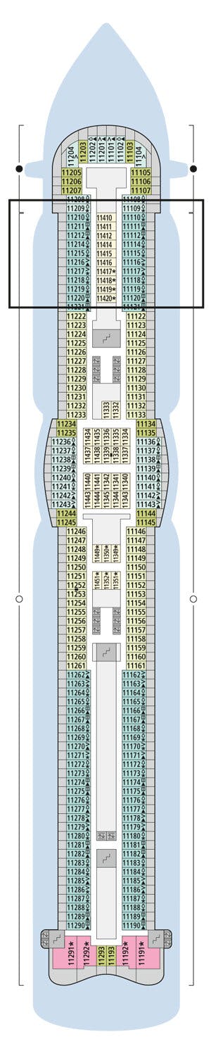 AIDAprima - AIDA Cruises - Deck 11 (Deck 11)