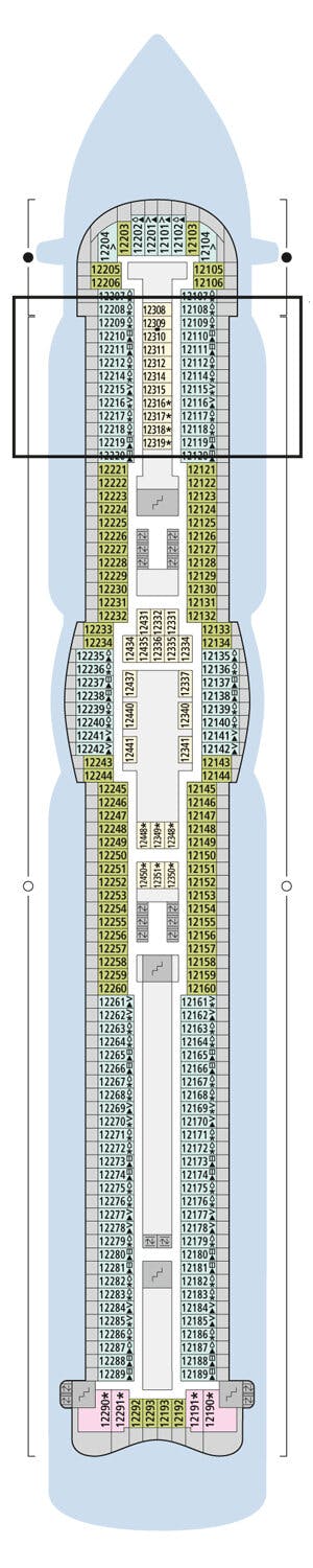 AIDAprima - AIDA Cruises - Deck 12 (Deck 12)