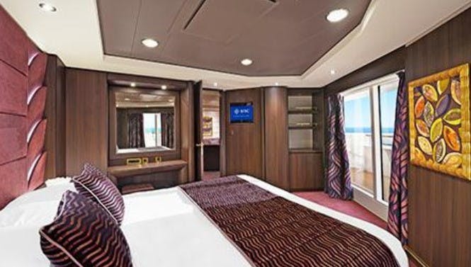 MSC Fantasia - MSC Cruises - Suite mit hermetisch geschlossenem Panoramafenster