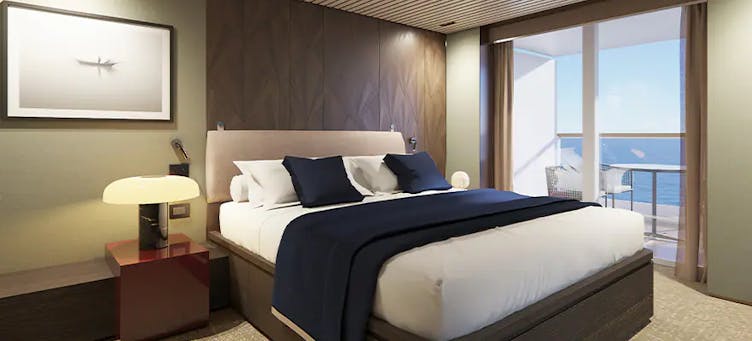 Norwegian Prima - Norwegian Cruise Line - The Haven Owner's Suite mit Hauptschlafzimmer und großem Balkon (H5)