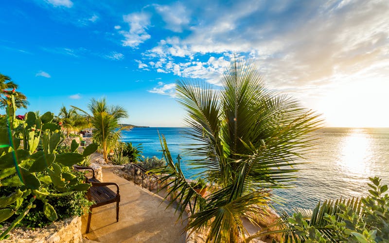 Curacao mit Blick auf die Playa Lagun