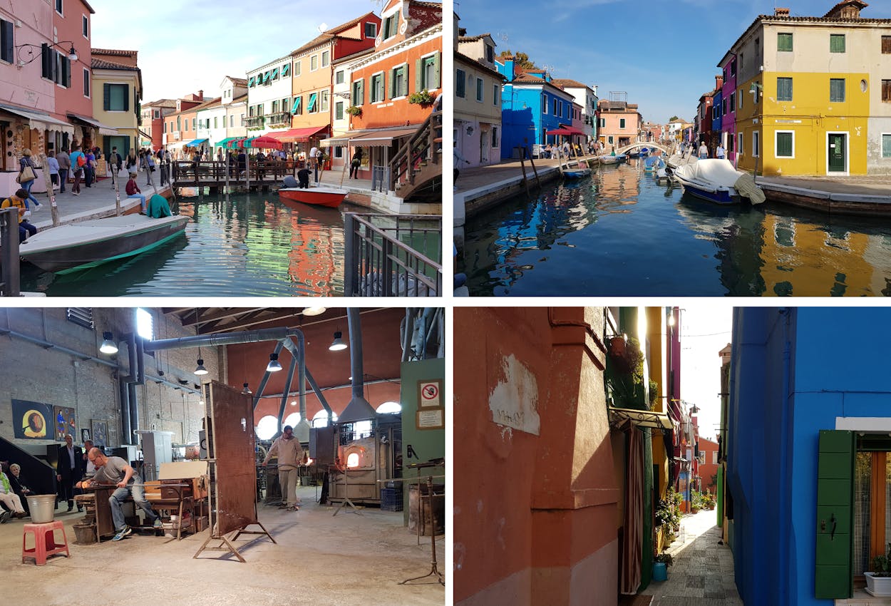 Glasbläserkunst auf Murano und bunte Fischerhäuser auf Burano
