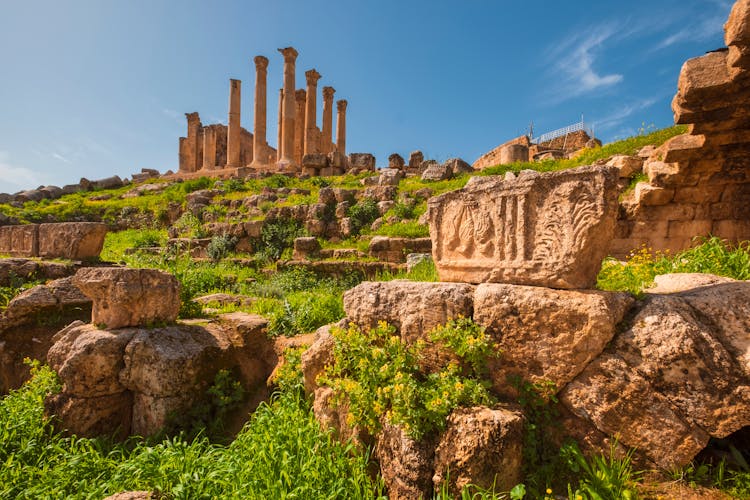 Tempel Ruinen in Jerash Jordanien