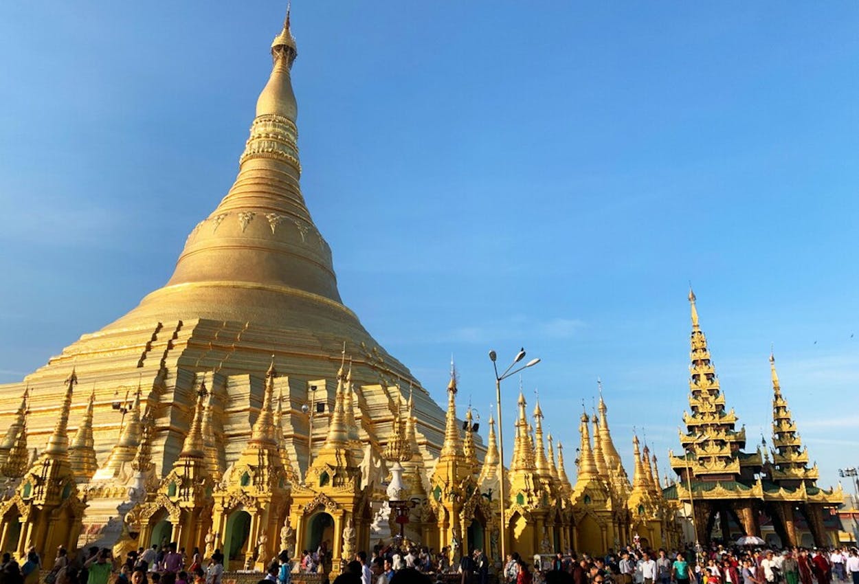 Goldene Shwedagon-Pagode in Yangoon