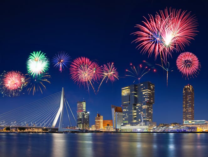 Feuerwerk Rotterdam Niederlande