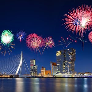 Feuerwerk Rotterdam Niederlande