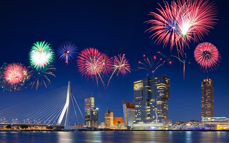Feuerwerk in Rotterdam