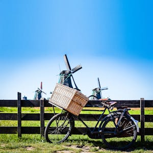 Niederlande Windmühlen Fahrrad