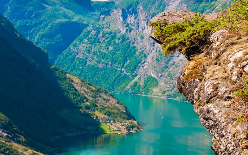 Blick auf den Geirangerfjord 