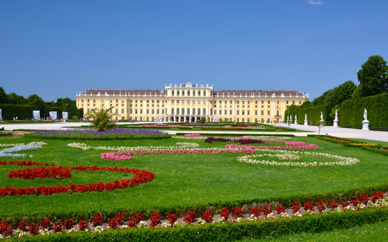 Blick auf das Schloss Schönbrunn