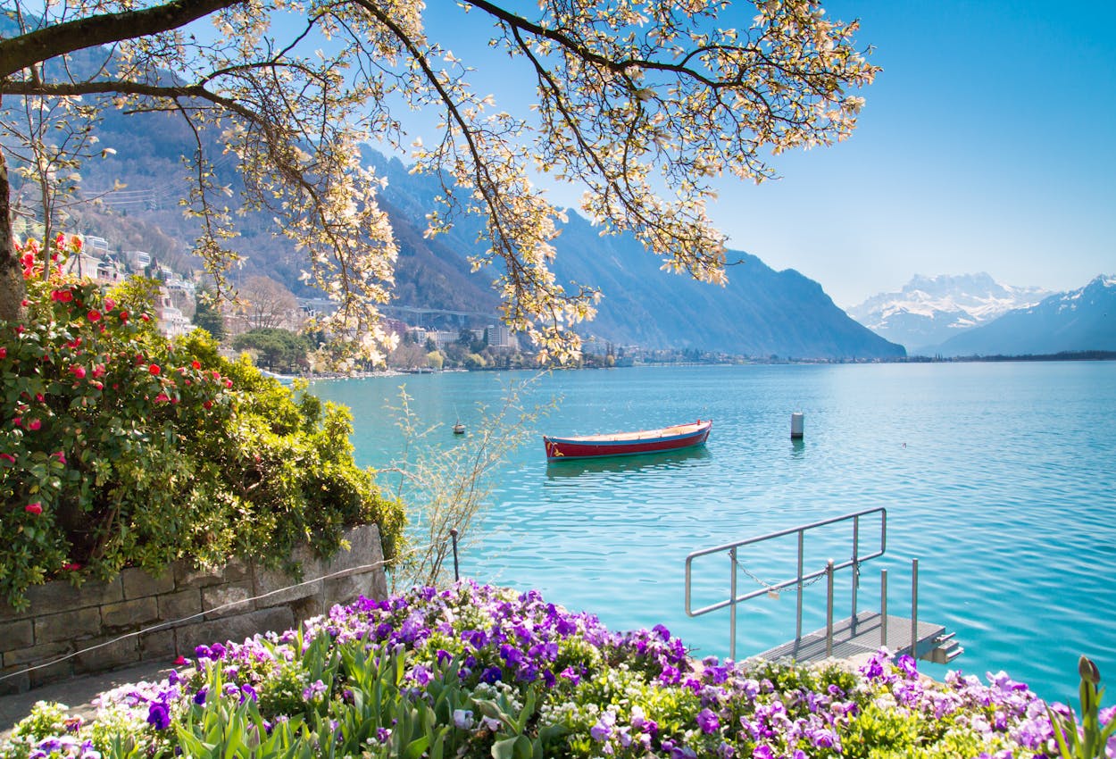 Genfer See in Montreux