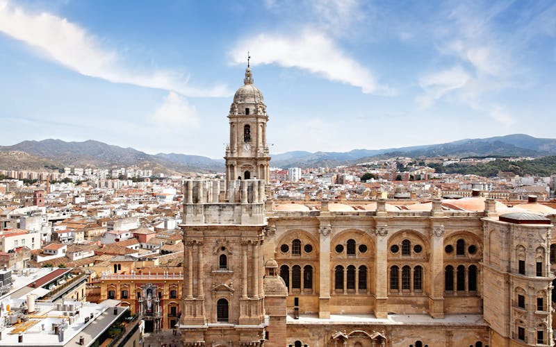 Malaga mit Blick vom Gibralfaro
