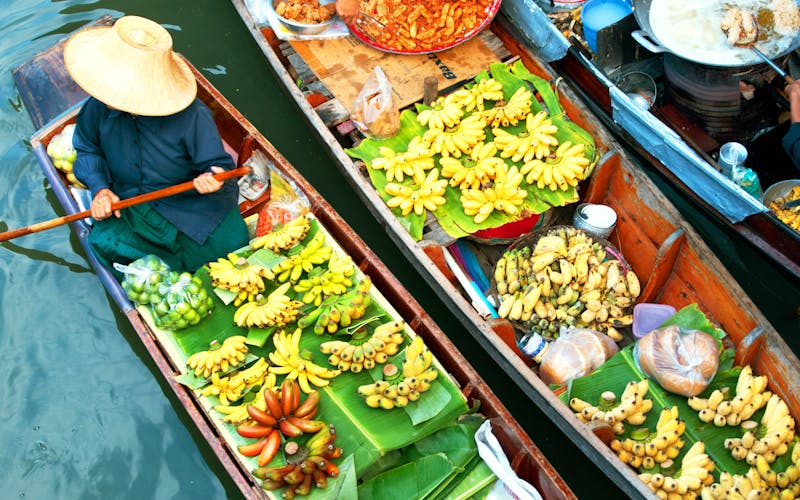 Die schwimmenden Märkte in Bangkok