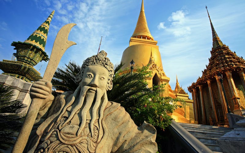 Die Golden Stupa am Wat Phra in Bangkok