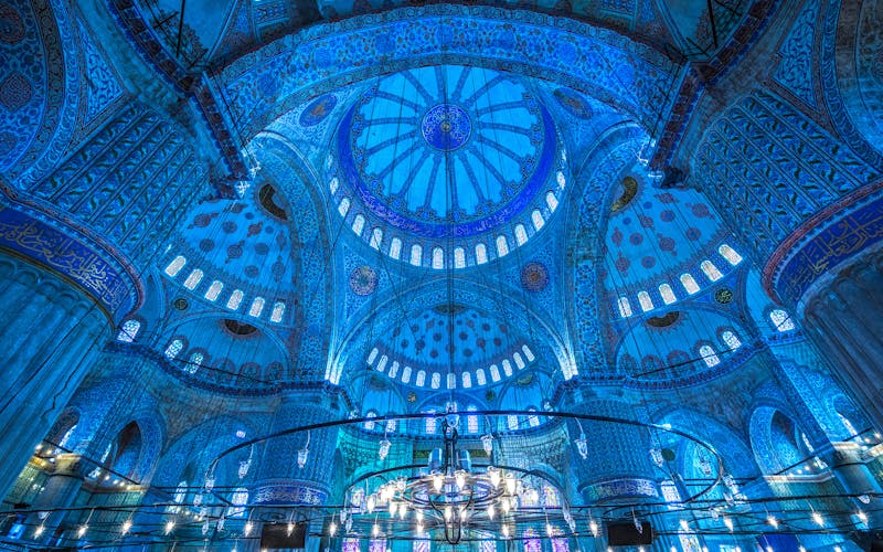 Blick in die Blaue Moschee