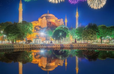 Feuerwerk über der Hagia Sofia