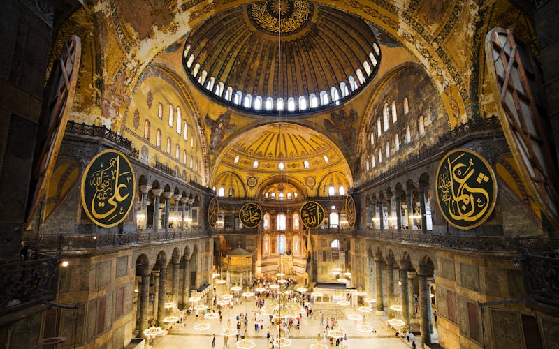 Blick in die Hagia Sophia